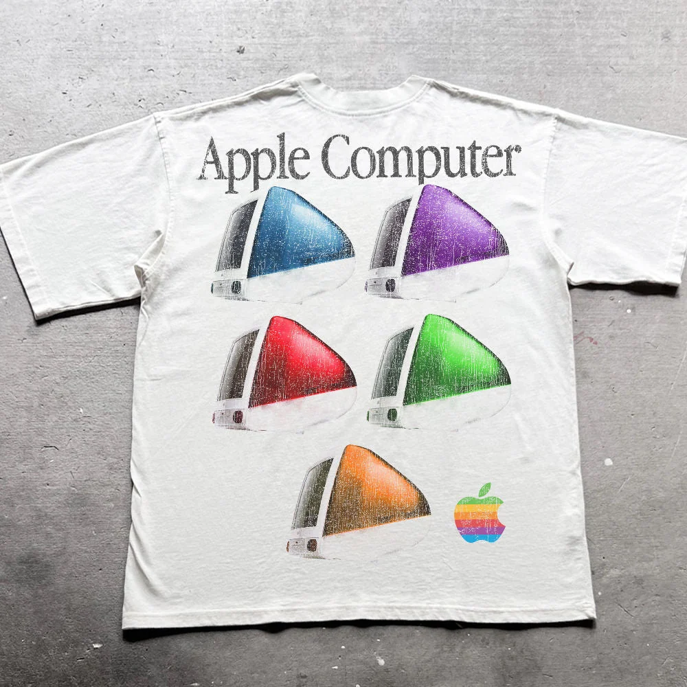1Mac Washed White Heavyweight Tee - Image 2