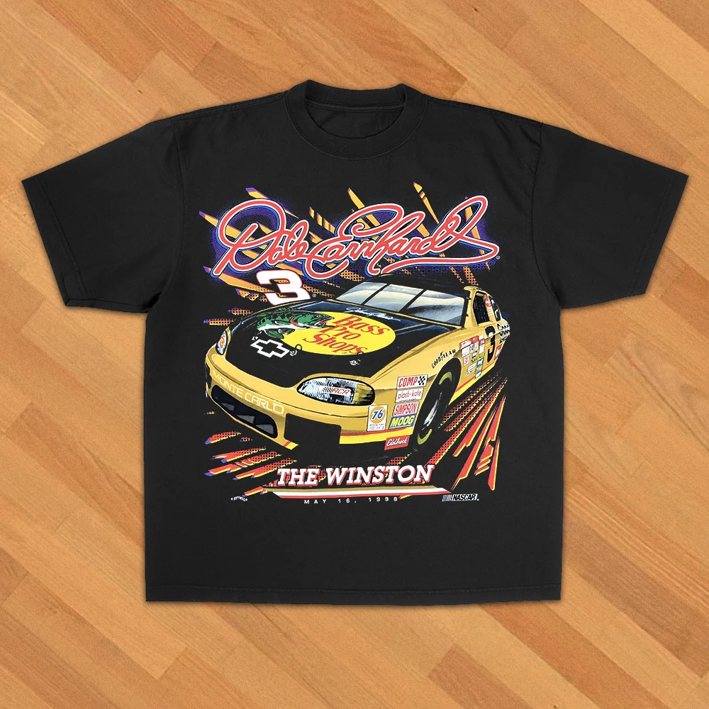 Bass Pro Dale Earnhart Racing Black Heavy Weight T-Shirt