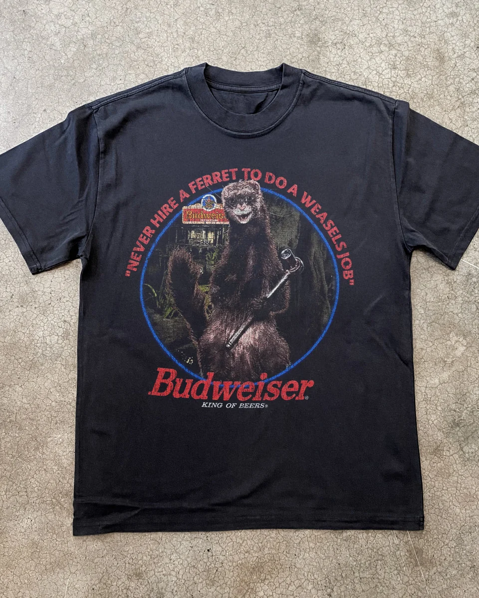 Bud Ferret Black Heavyweight Tee