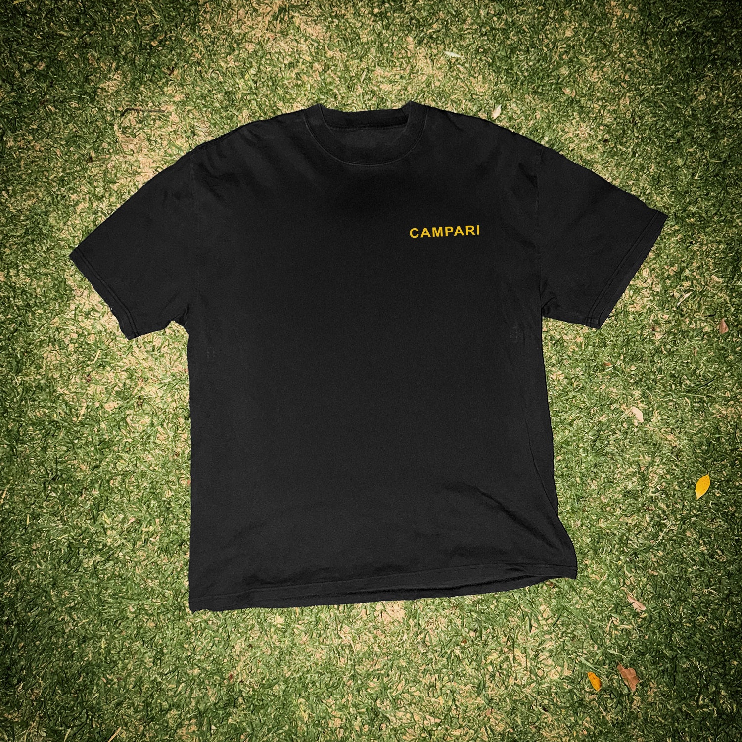 Campari Heavyweight Black T-Shirt - Image 2