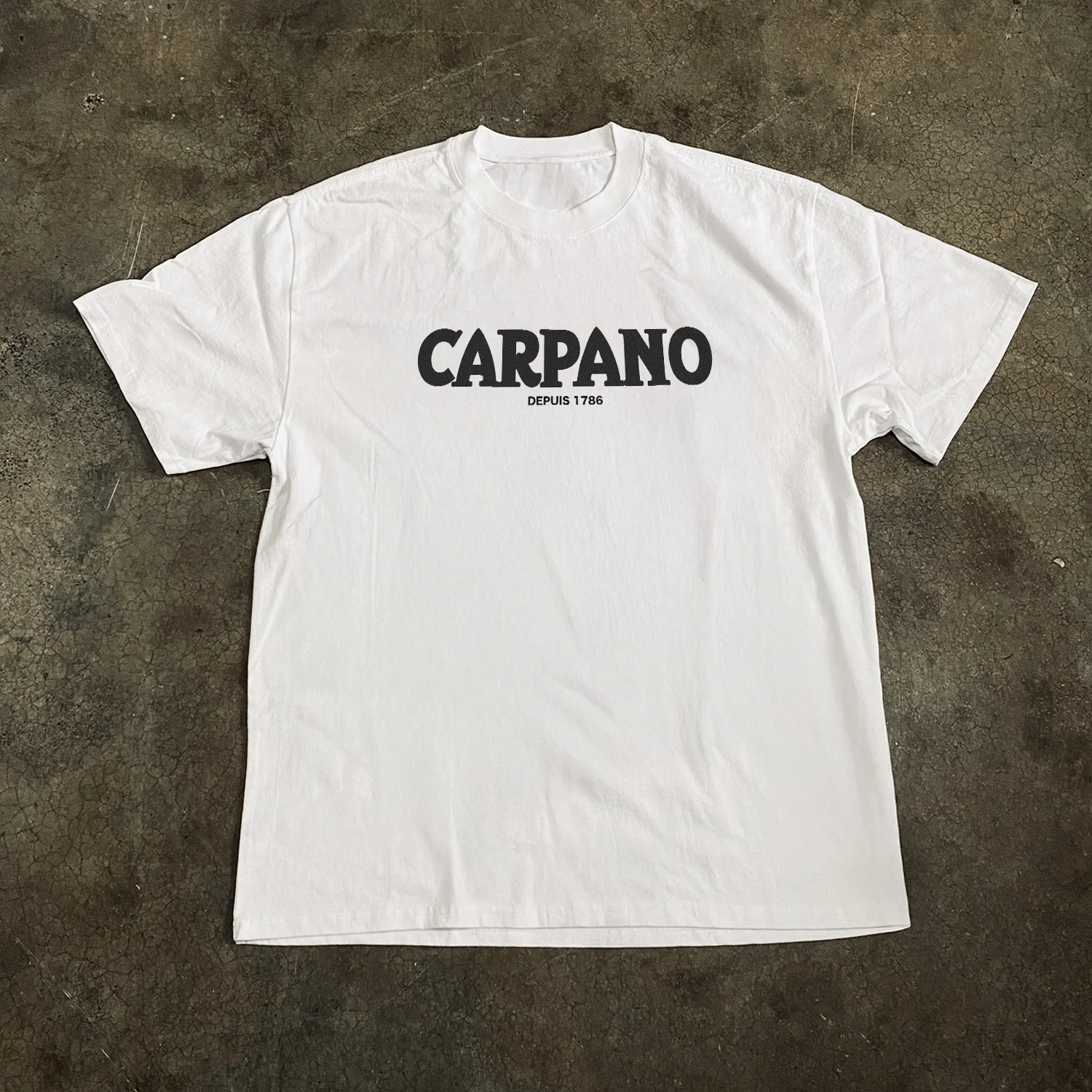 'Carpano Punt E Mes' Vintage White Heavyweight Liquor Tee - Image 3