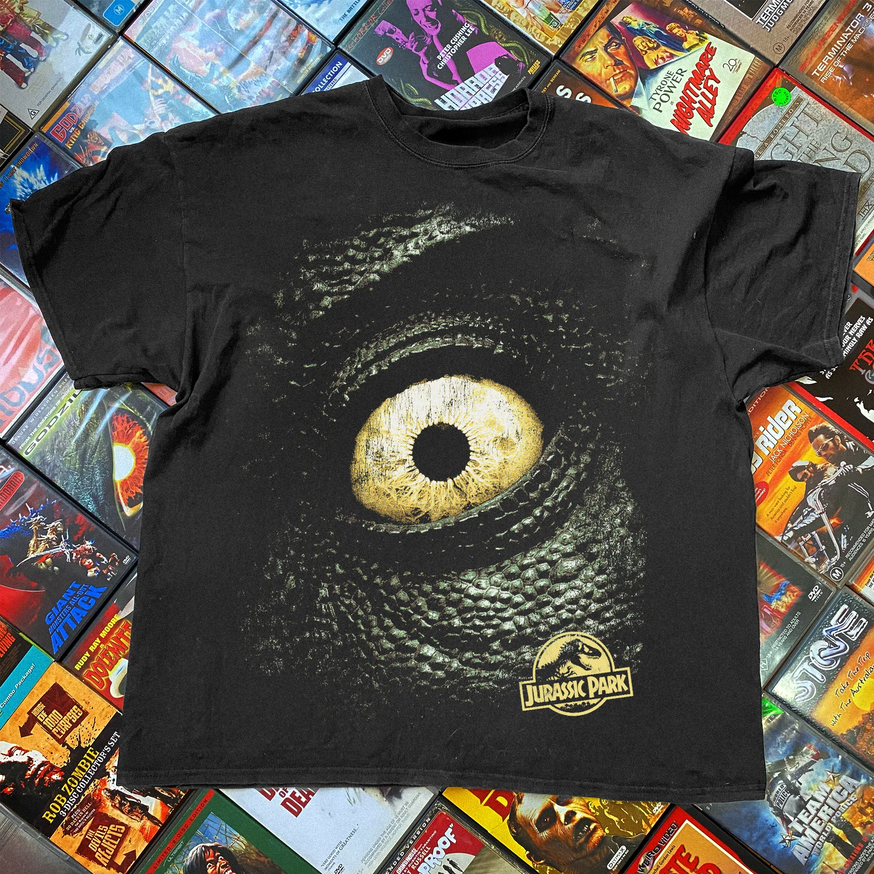 Classic Jurassic Park 'Don't Move' Promo Black T-Shirt