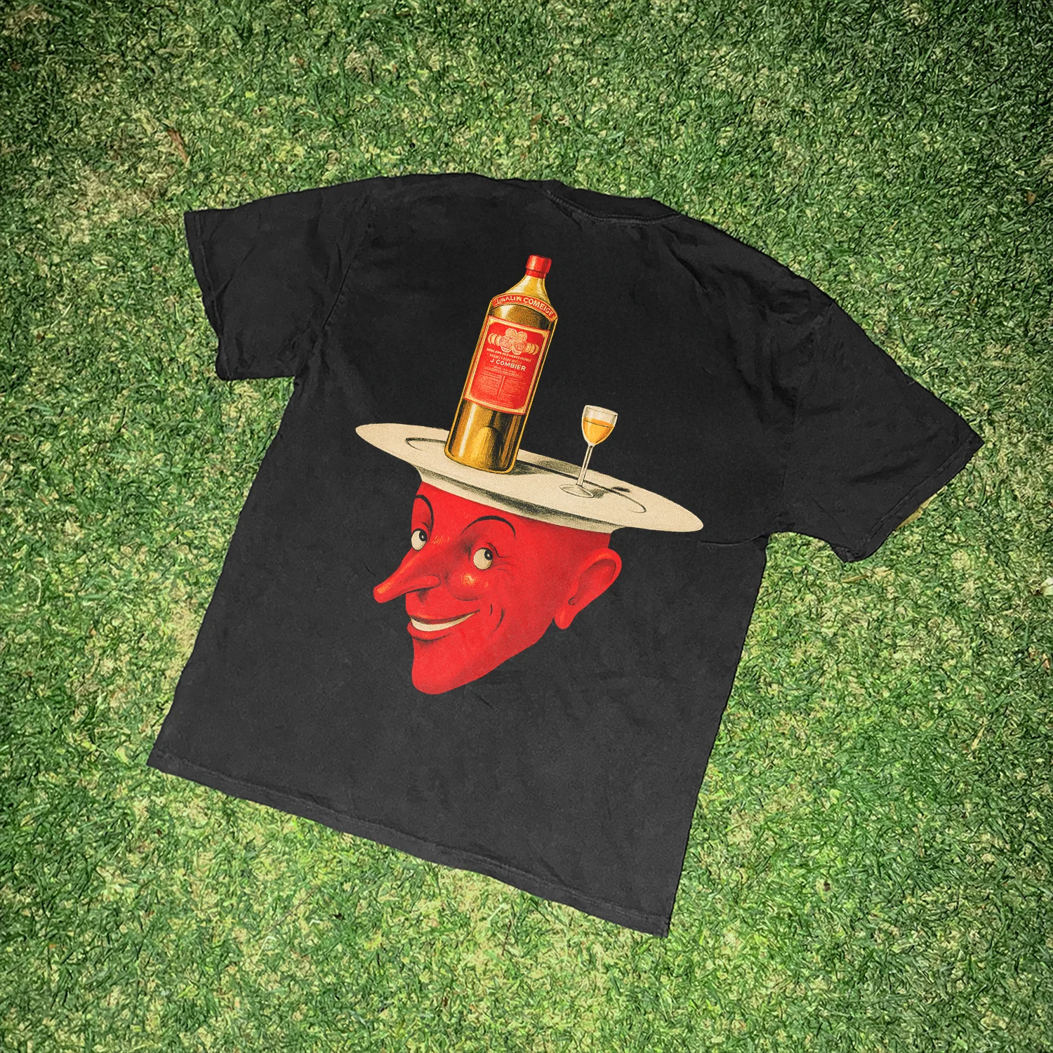 Combier 'Elixar' Vintage Heavyweight Black Tee