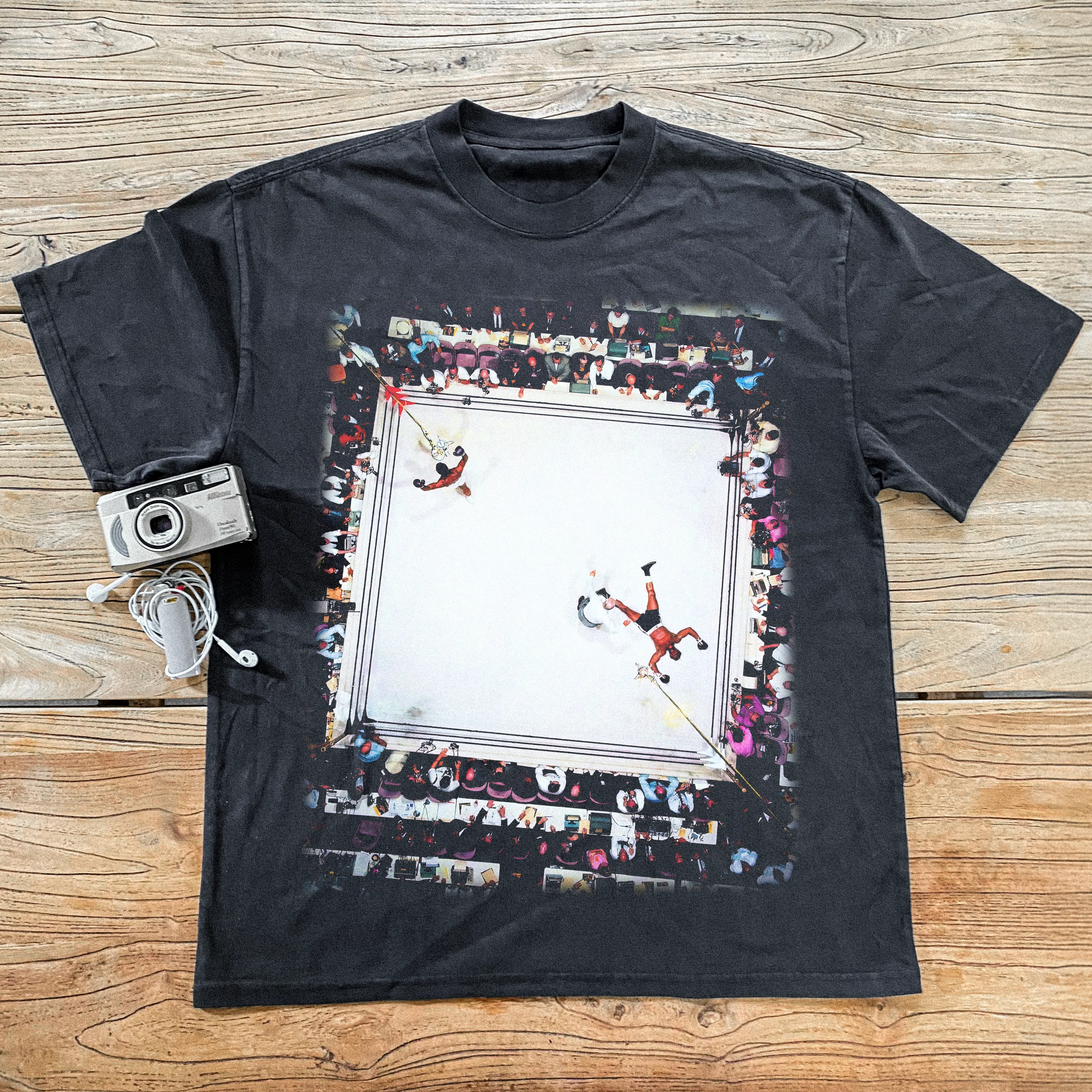 'Count The Lights' Heavyweight Black T-Shirt