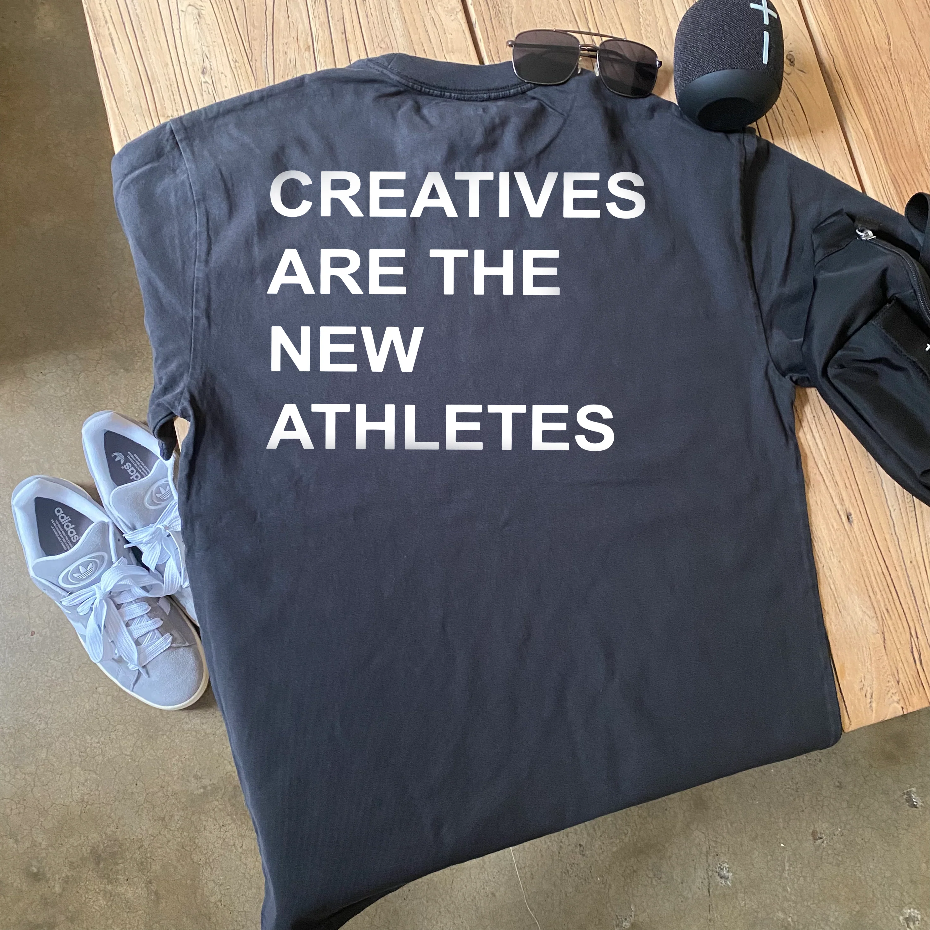 Creatives Heavyweight Black T-Shirt - Image 2