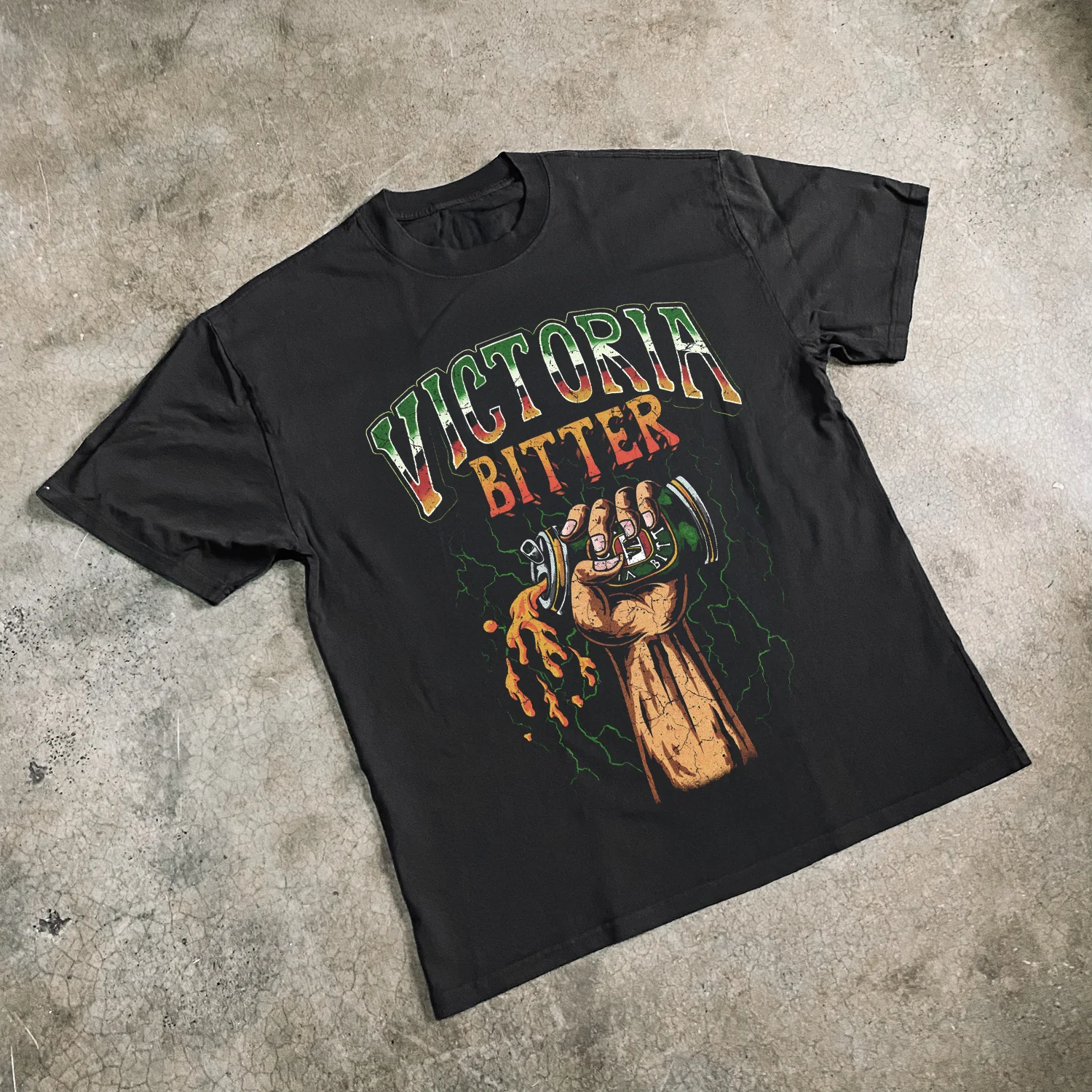 Crushing the thrill of VB Heavyweight Black T-Shirt - Image 2