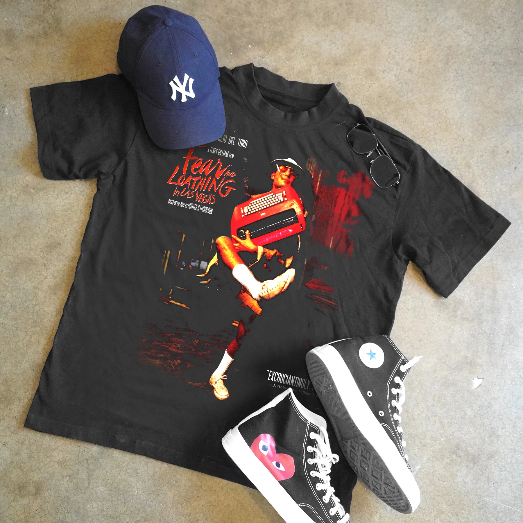 Fear And Loathing Heavyweight Black T-Shirt