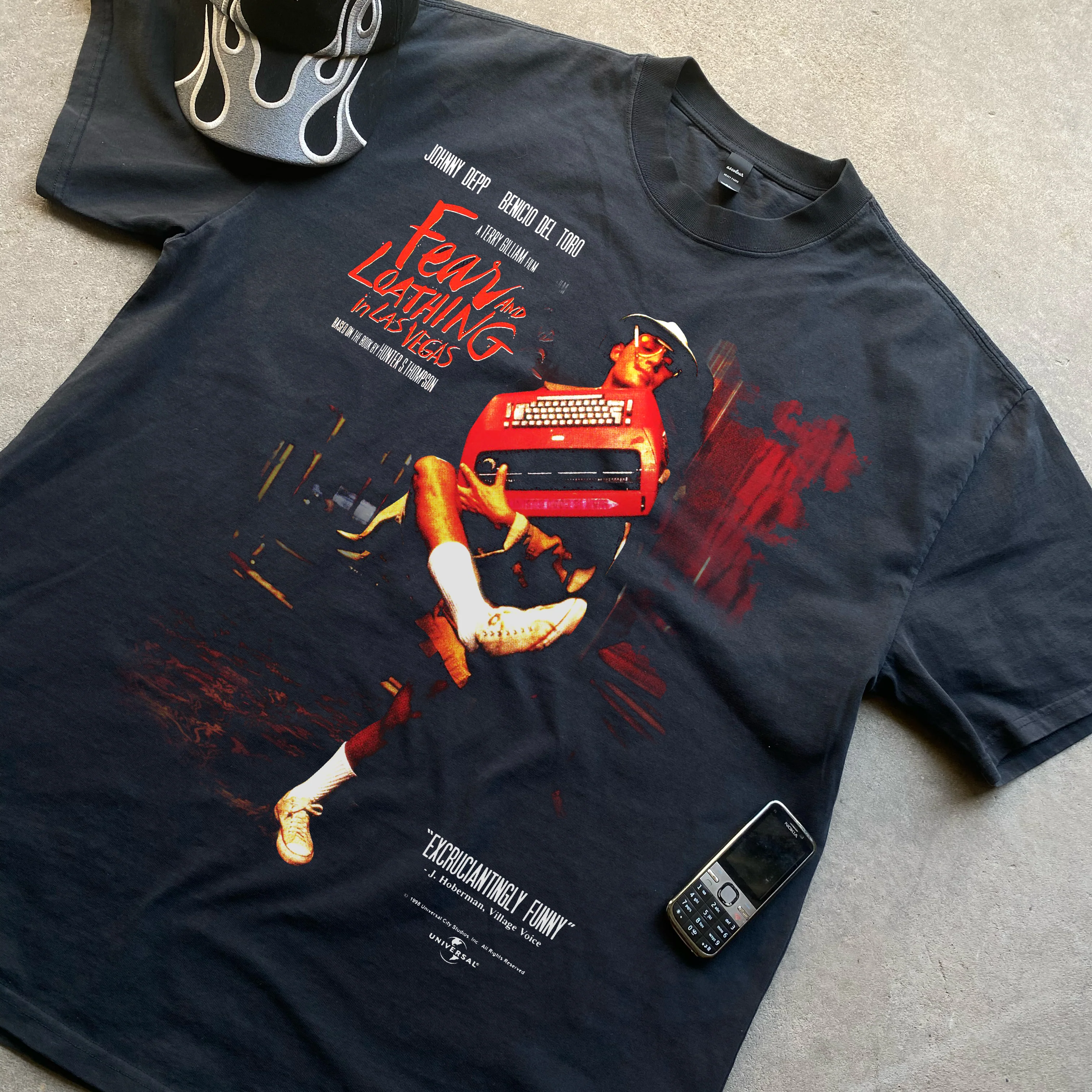 Fear And Loathing Heavyweight Black T-Shirt - Image 2