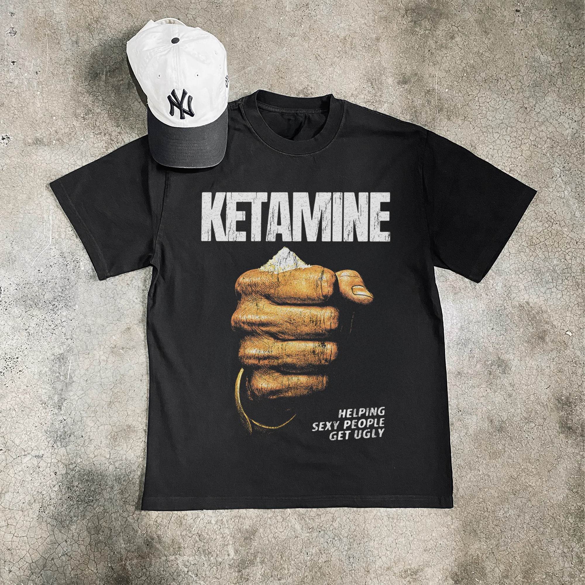 Get Ugly Heavyweight Black Tshirt - Image 2