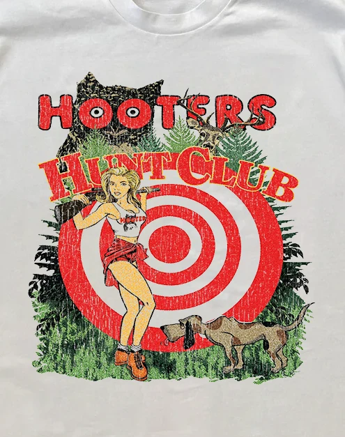Hooters Hunt Club Heavyweight Black Tee - Image 2