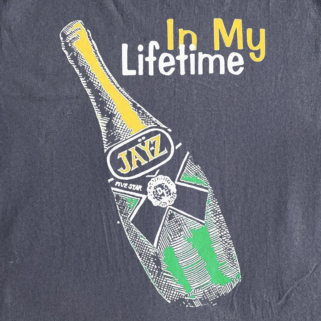 Jay Z In My Lifetime Heavyweight Black T-Shirt - Image 2