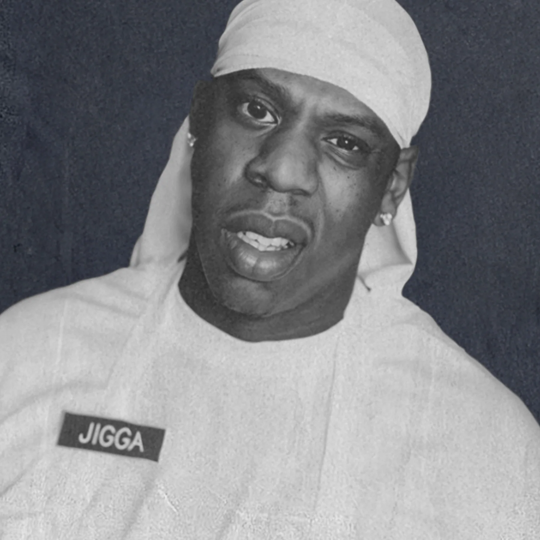 'Jigga' 90S Rap Tee Heavyweight Black T-Shirt - Image 2