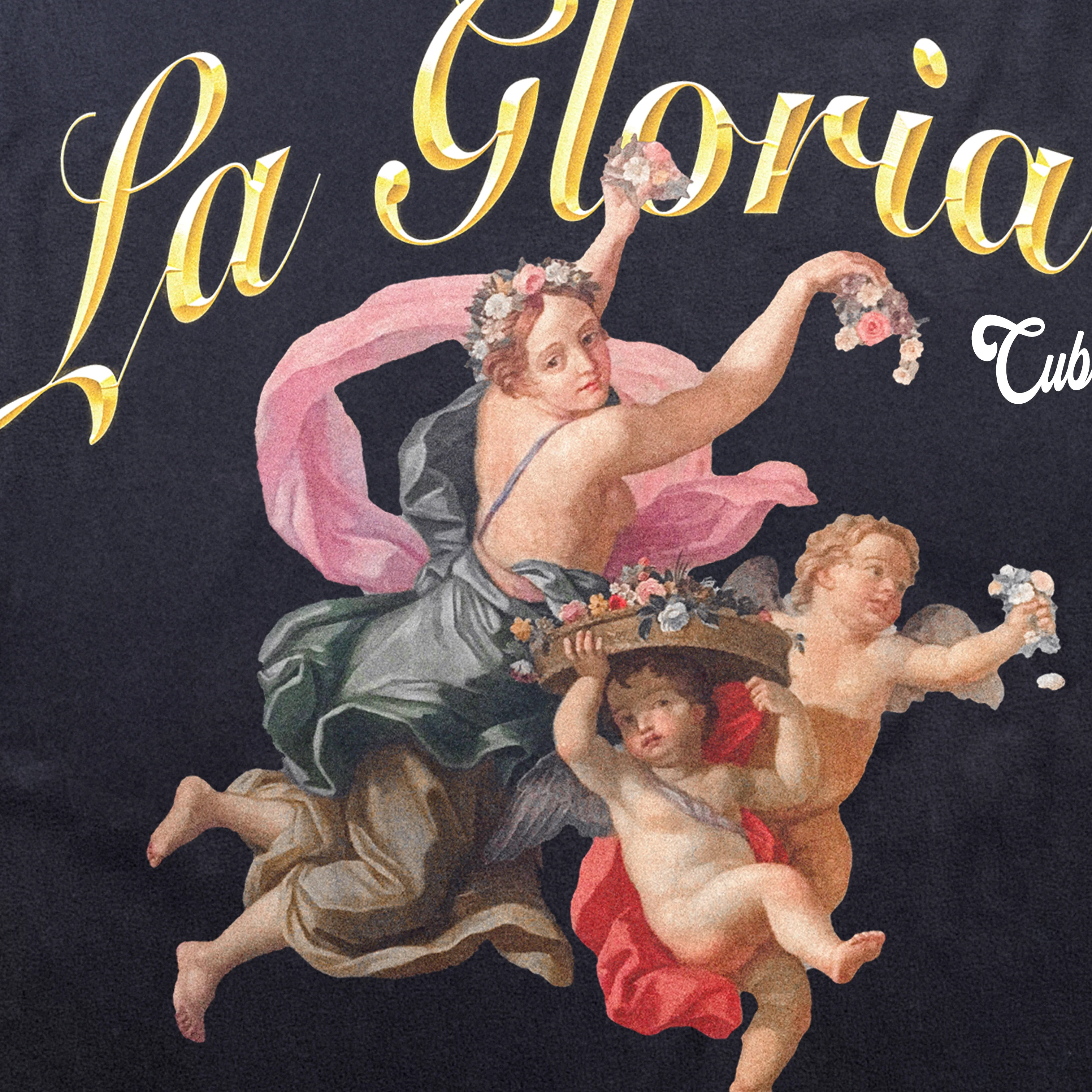 'La Gloria' Cuba Heavyweight Black T-Shirt - Image 2