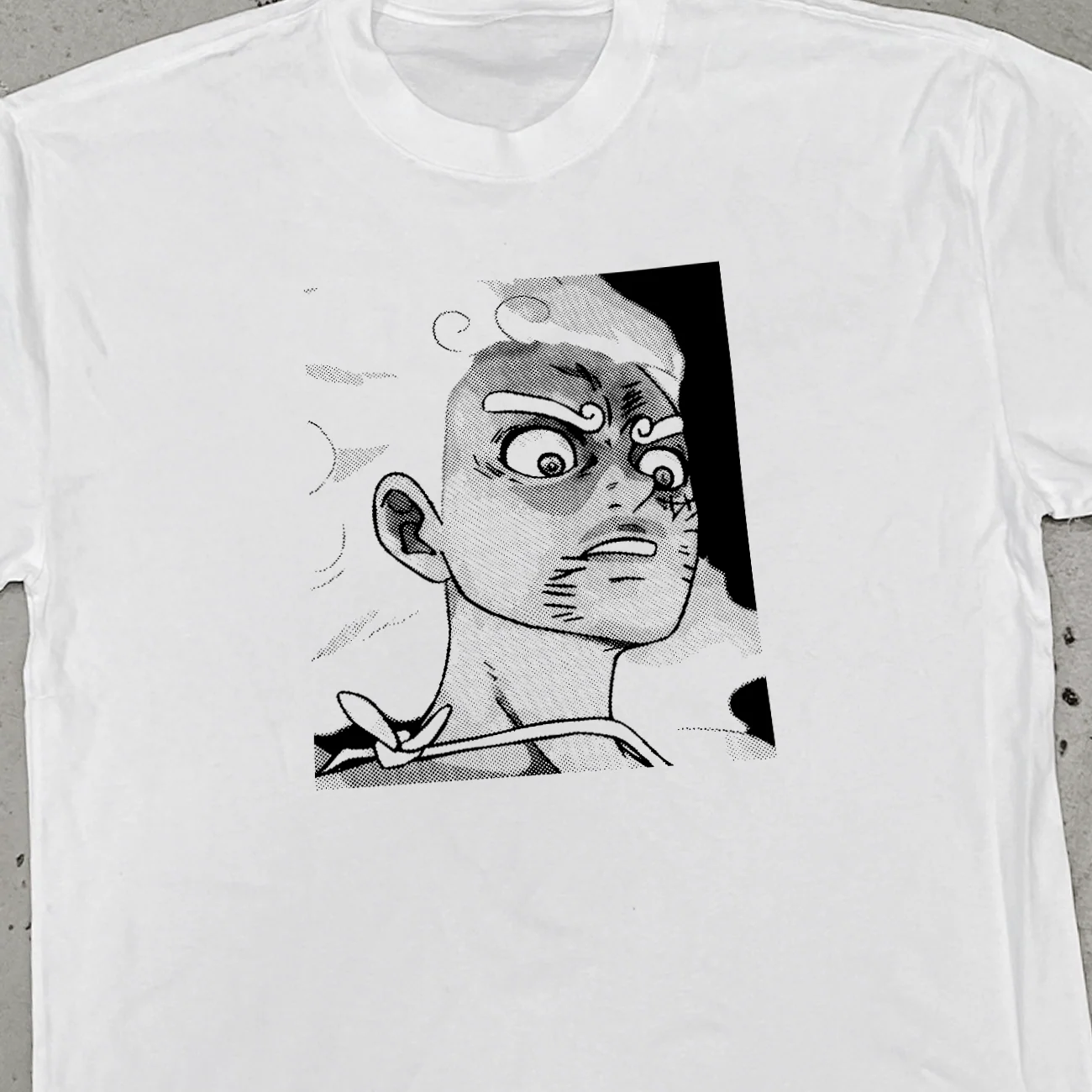 Luffy 'JoyBoy' Heavy White Faded Tee - Image 3