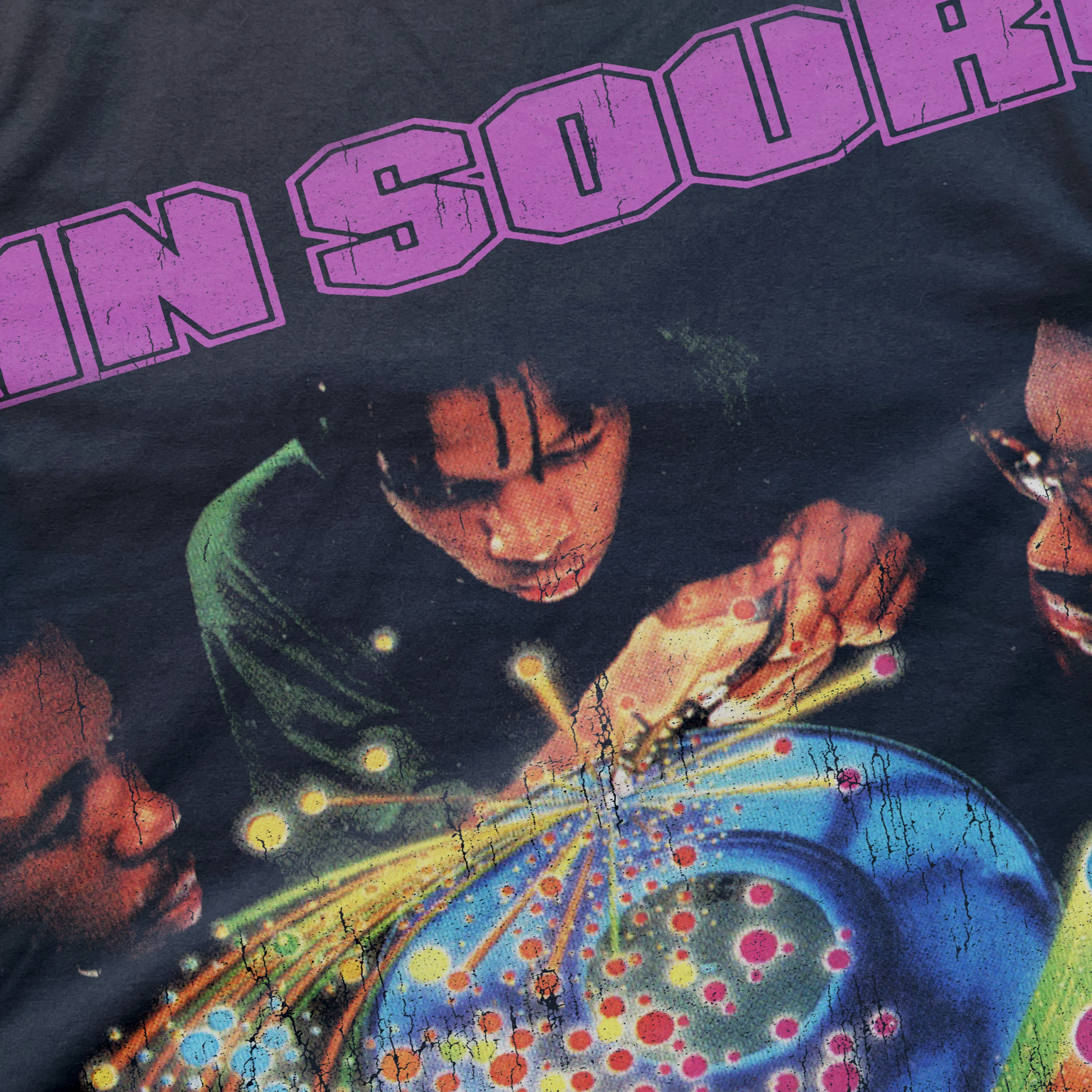 Main Source Heavyweight Black T-Shirt - Image 2