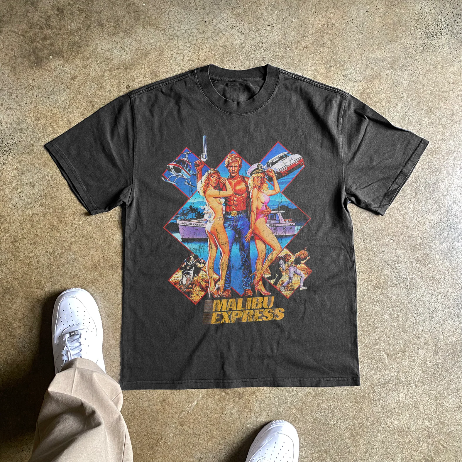 Malibu Express Heavyweight Black Tshirt