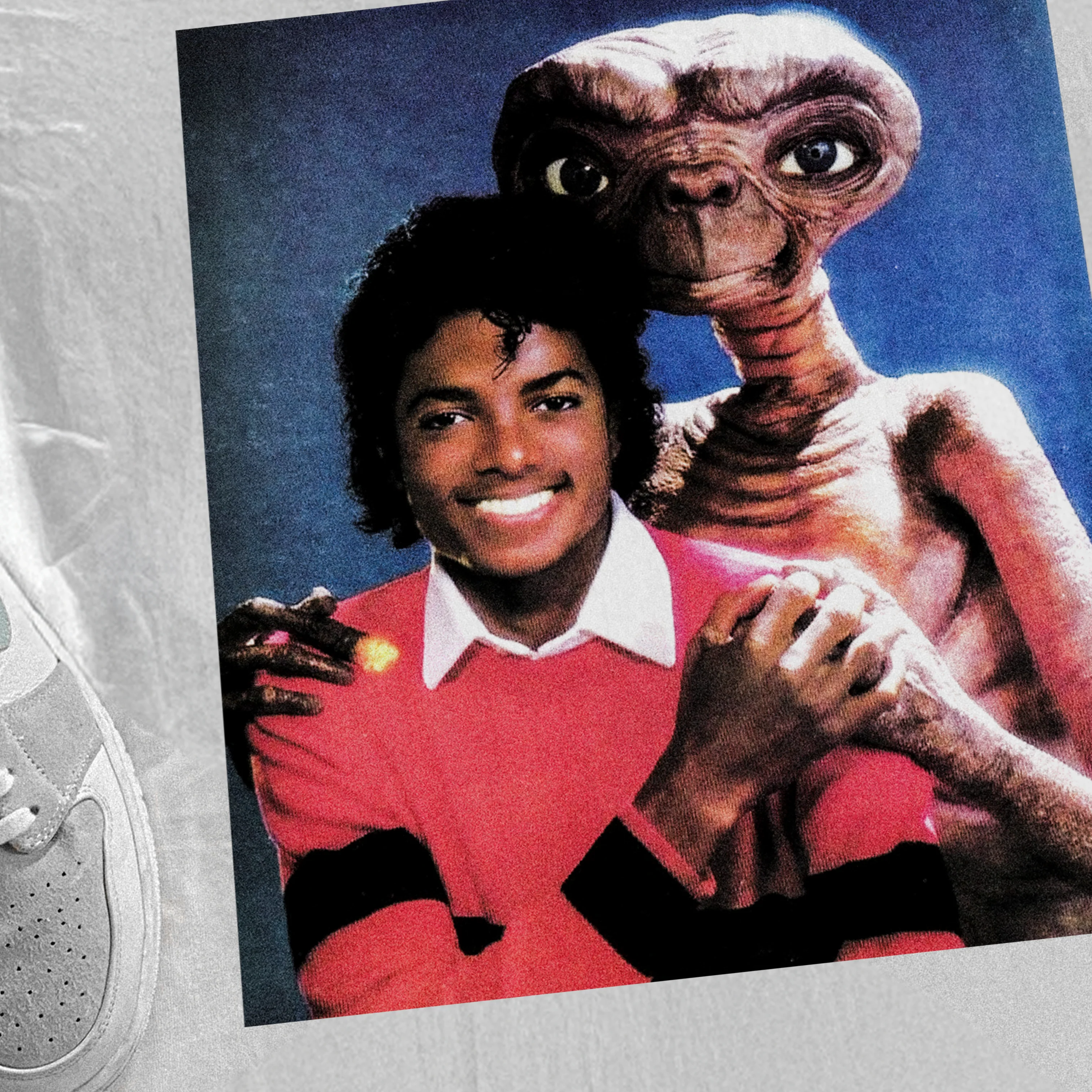 90S 'Micheal And Et' Heavyweight White T-Shirt - Image 2