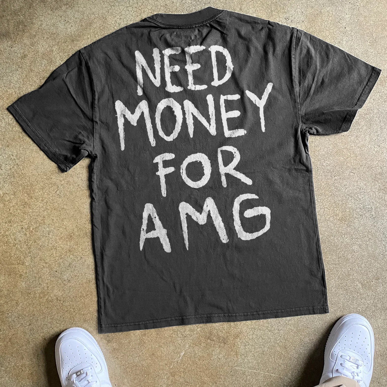 Need Money for AMG  Heavyweight Black Tshirt - Image 2