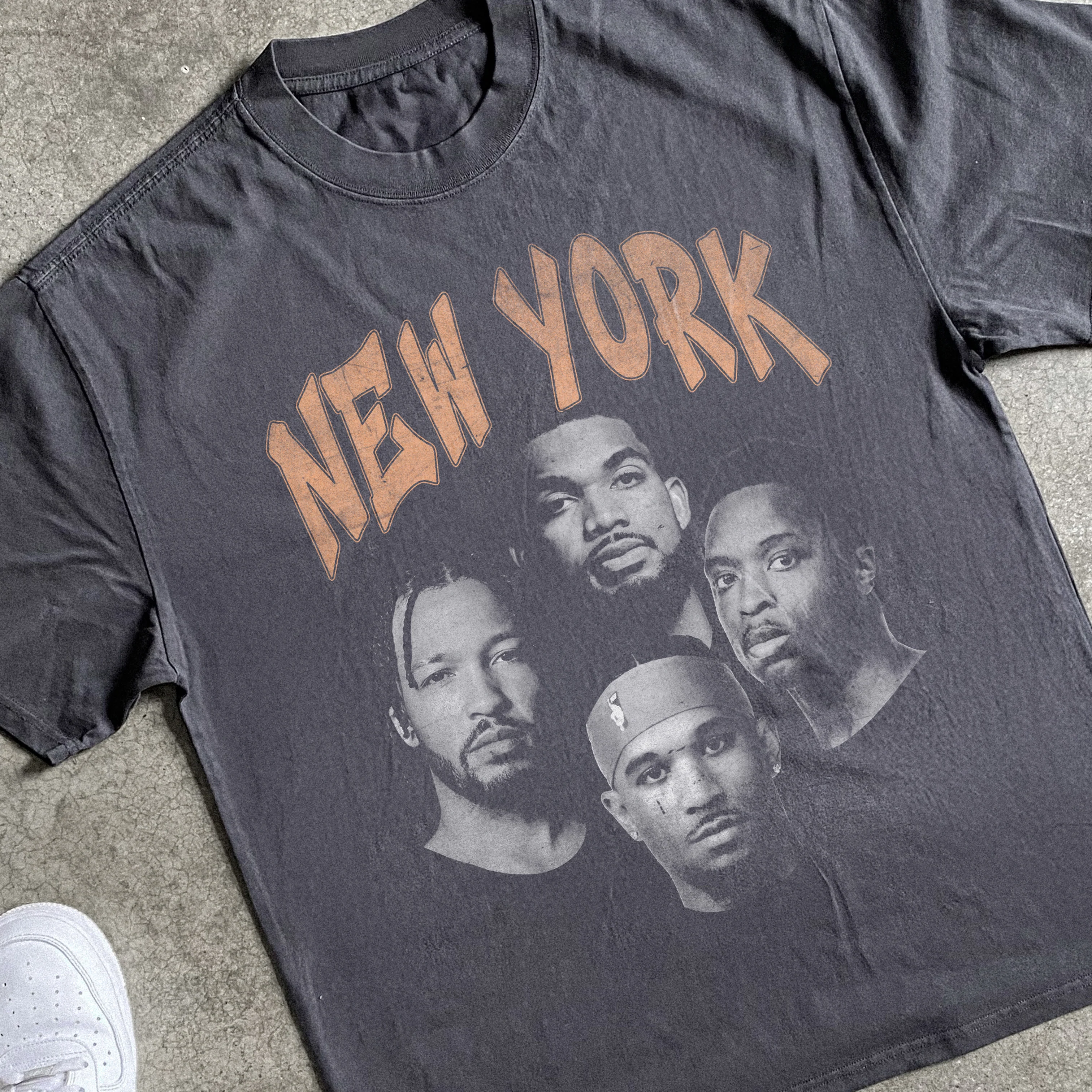 New York Death Row Heavyweight Black T-Shirt - Image 2