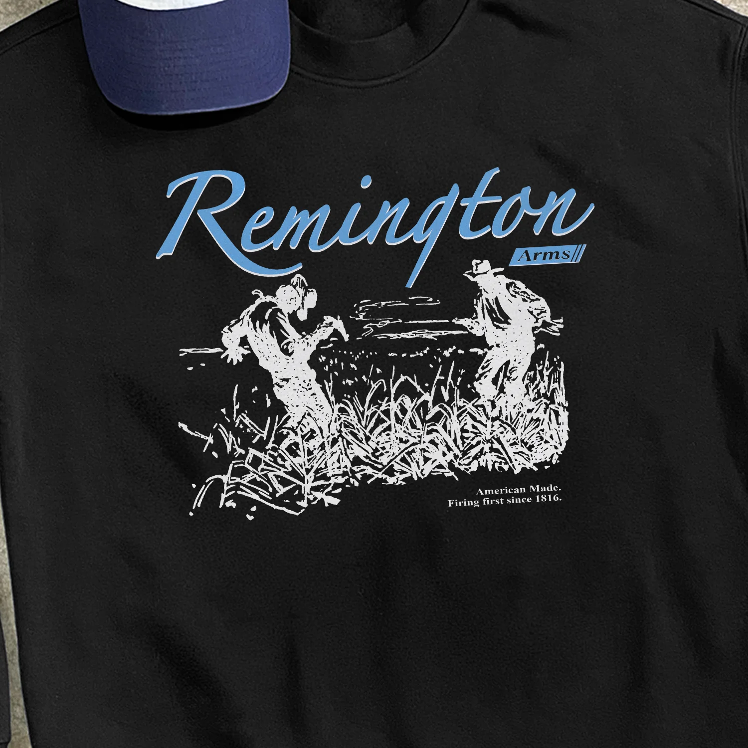 Remington 'Firing First Since 1816' Black Crewneck - Image 2