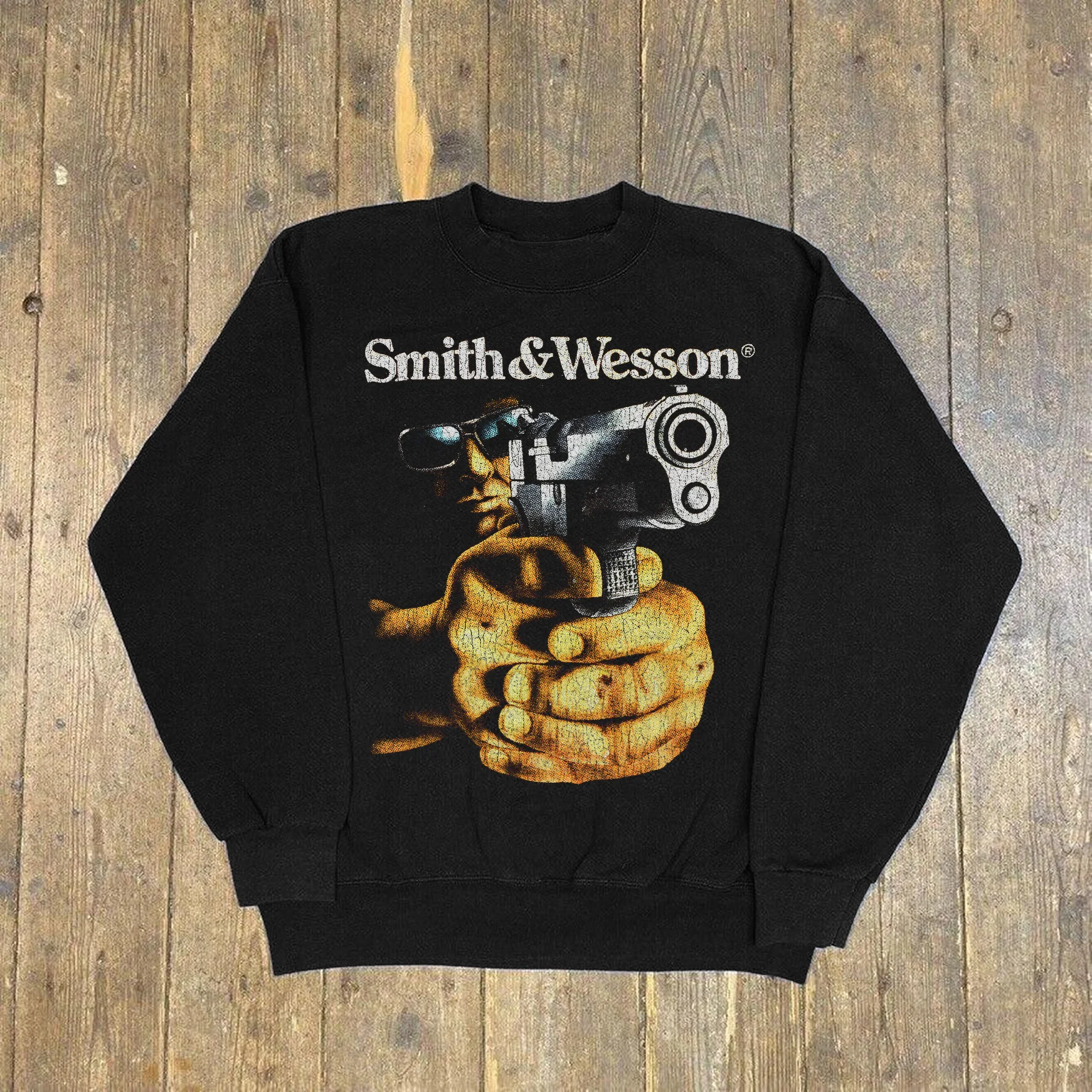 Smith And Wesson Relaxed Crewneck Black