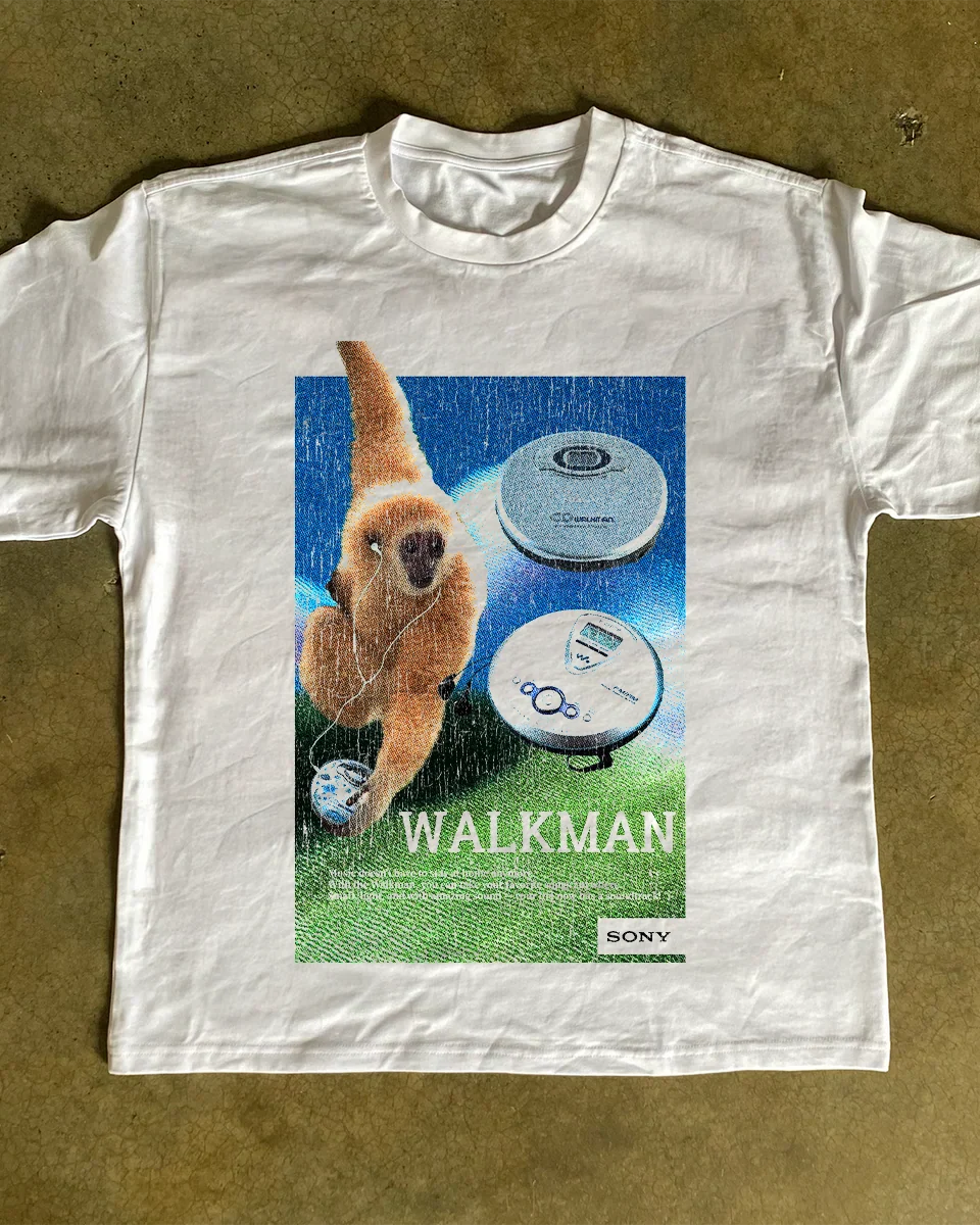 Sony Walkman Heavyweight White Tee