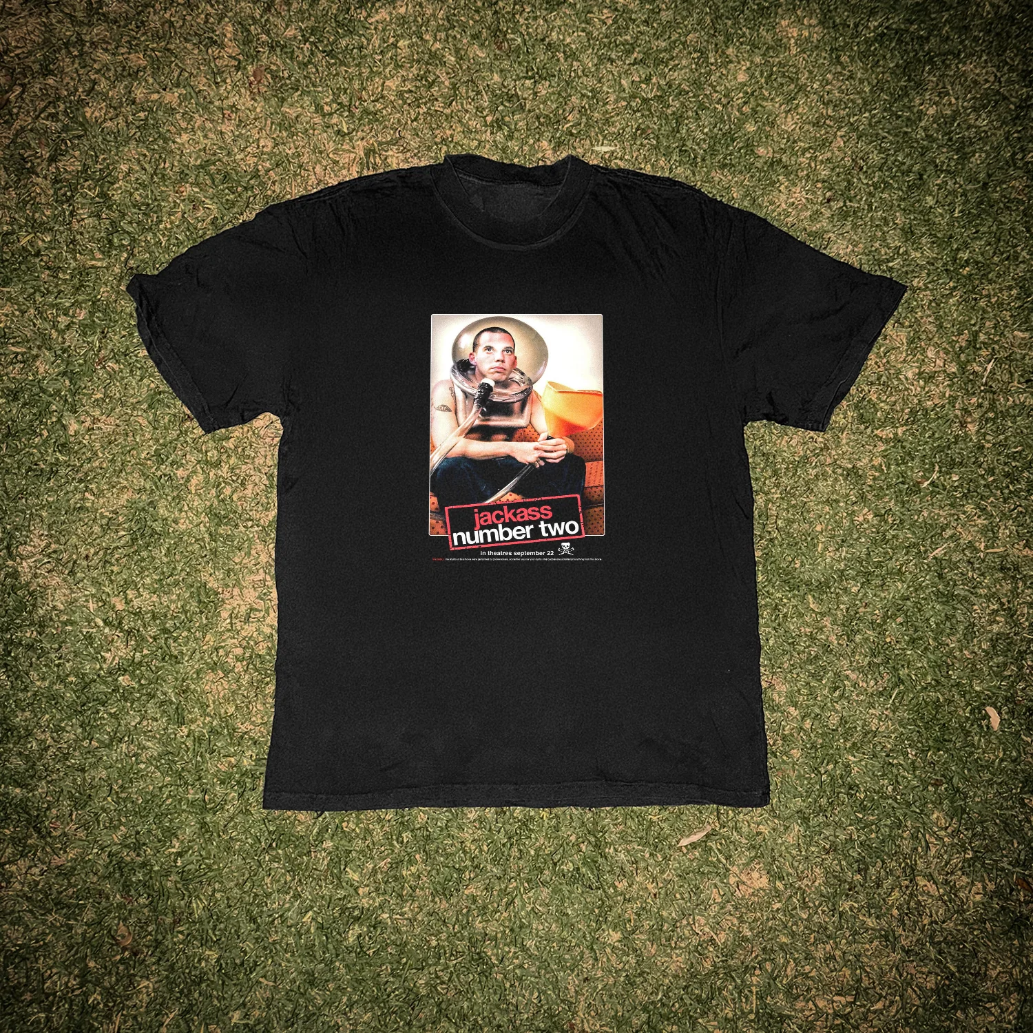 'Steve-O Spaceman' Jackass Number Two Heavy Faded Black tee