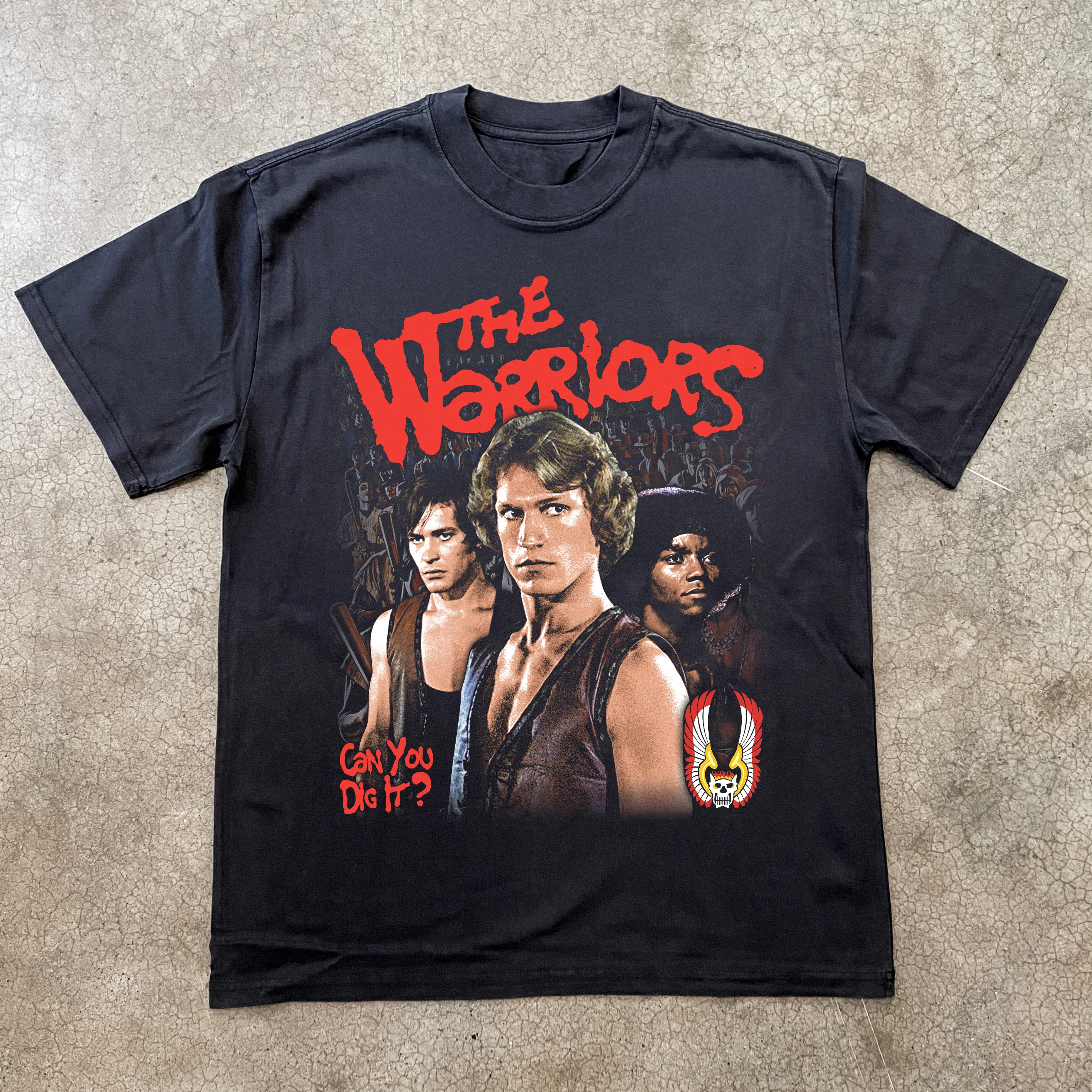 The Warriors Heavyweight Black T-Shirt