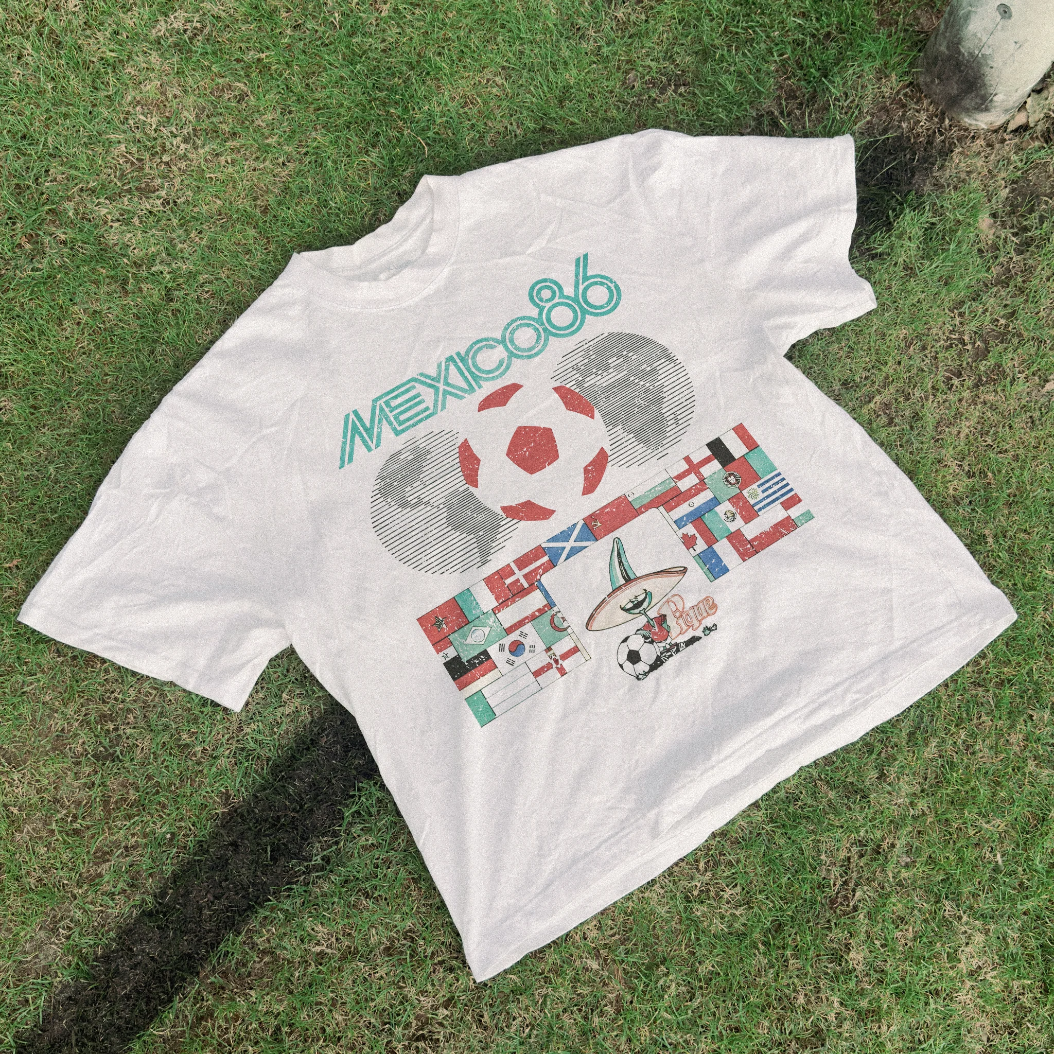 World Cup 'Mexico 86' Heavy White Tee