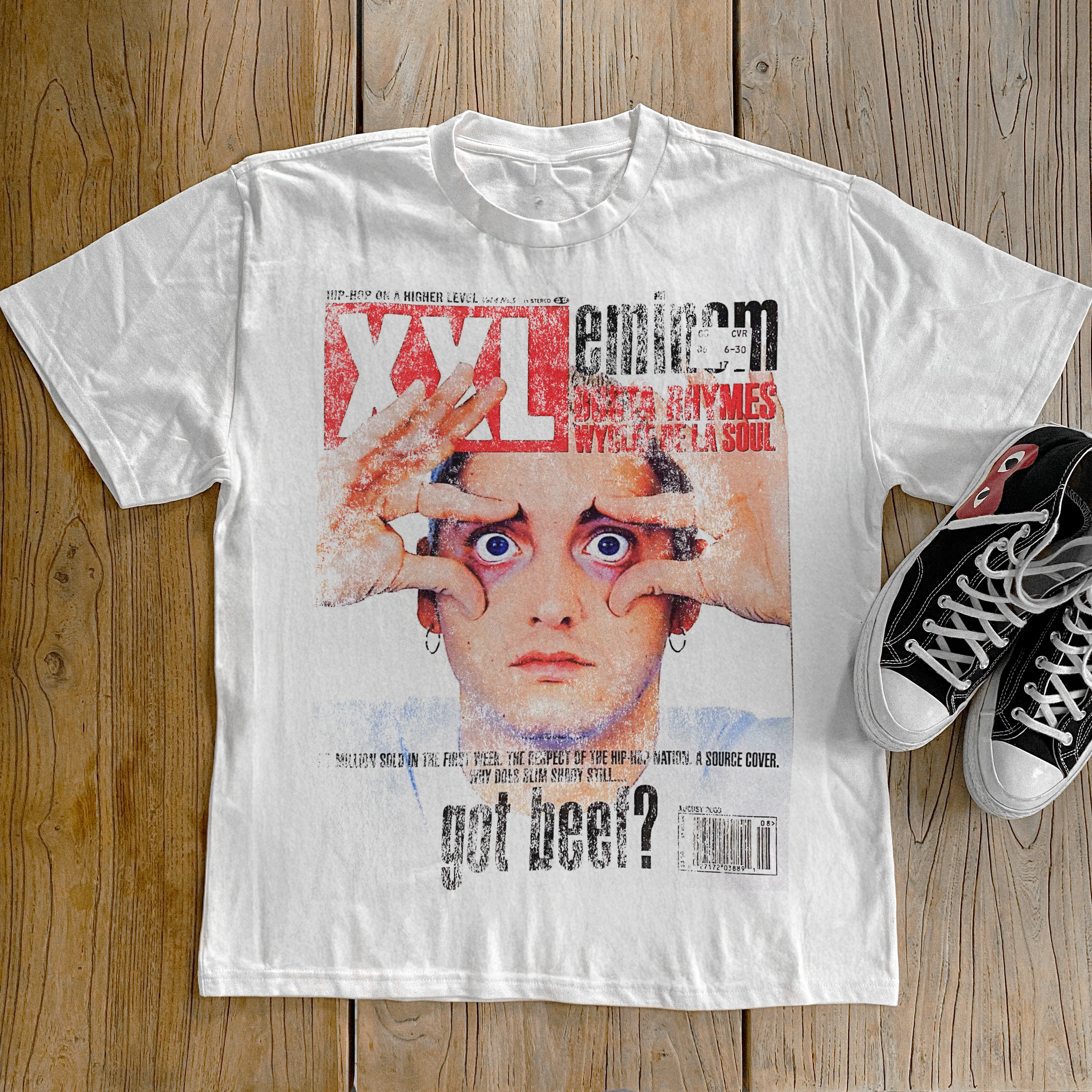 'Xxl Aug 2000' Eminem Cover Heavy White Tee